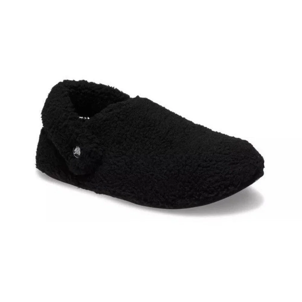Crocs Classic Cozzzy Slipper K Black Faux Fur Lined Kids Size c13 210856-001